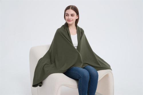Custom Merino Throw Blanket |  OEM Large Size Casual Merino Wool Blanket Soild Color
