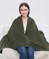 Custom Merino Throw Blanket |  OEM Large Size Casual Merino Wool Blanket Soild Color