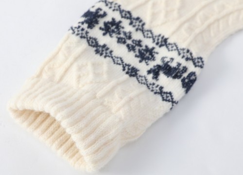 Custom Women's Merino Wool Blend Socks, Soft Breathable Knit Merino Wool Socks for Daily Wear