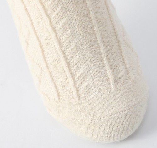 Custom Women's Merino Wool Blend Socks, Soft Breathable Knit Merino Wool Socks for Daily Wear