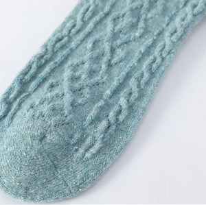 Custom Women's 100% Merino Wool Socks, Soft Breathable Knitted Merino Wool Socks For Daily Use