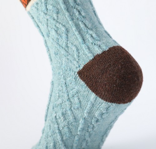 Custom Women's 100% Merino Wool Socks, Soft Breathable Knitted Merino Wool Socks For Daily Use