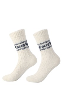 Custom Women's Merino Wool Blend Socks, Soft Breathable Knit Merino Wool Socks for Daily Wear