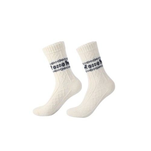 Custom Women's Merino Wool Blend Socks, Soft Breathable Knit Merino Wool Socks for Daily Wear