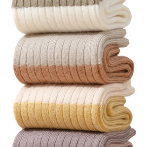 Custom Kids' Knitted Merino Wool Blend Socks Super Soft Daily Wear Casual Knitted Merino Wool Socks