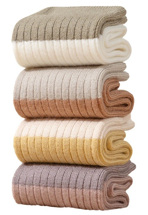 Custom Kids' Knitted Merino Wool Blend Socks Super Soft Daily Wear Casual Knitted Merino Wool Socks