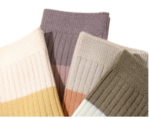 Custom Kids' Knitted Merino Wool Blend Socks Super Soft Daily Wear Casual Knitted Merino Wool Socks