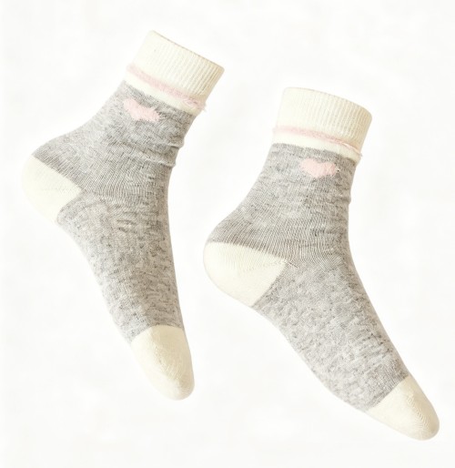 Wholesale Kids' Knitted Merino Wool Socks Daily Casual Wear Casual Knitted Merino Wool Blend Socks