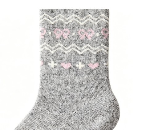 Wholesale Kids' Knitted Merino Wool Socks Daily Casual Wear Casual Knitted Merino Wool Blend Socks