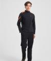 Wholesale Men's Merino Wool Long Sleeve Shirt - Midweight Crew Neck Top for Hiking, Running, Travel