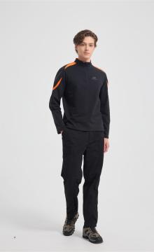 Wholesale Men's Merino Wool Long Sleeve Shirt - Midweight Crew Neck Top for Hiking, Running, Travel
