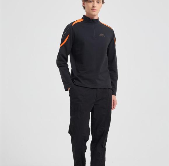Wholesale Men's Merino Wool Long Sleeve Shirt - Midweight Crew Neck Top for Hiking, Running, Travel