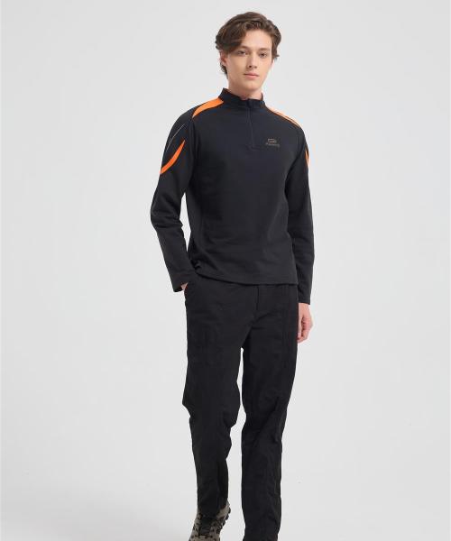Wholesale Men's Merino Wool Long Sleeve Shirt - Midweight Crew Neck Top for Hiking, Running, Travel