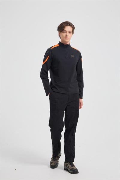 Wholesale Men's Merino Wool Long Sleeve Shirt - Midweight Crew Neck Top for Hiking, Running, Travel