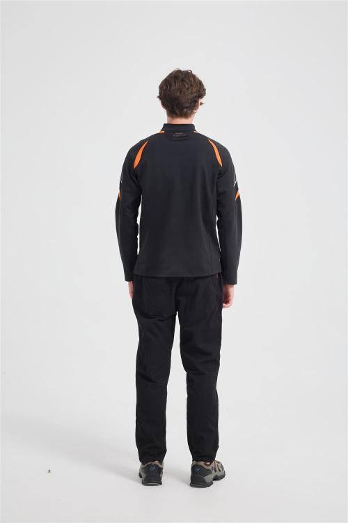 Wholesale Men's Merino Wool Long Sleeve Shirt - Midweight Crew Neck Top for Hiking, Running, Travel