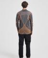 Custom Men's Merino Wool Long Sleeve Shirt - Midweight Crew Neck Top for Hiking, Running, Travel & All-Season Comfort