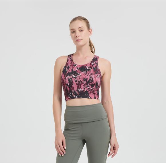 Wholesale Women's Merino Wool Sports Bra | Soft Athletic Crop Top with Removable Pads