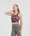 Wholesale Women's Merino Wool Sports Bra | Soft Athletic Crop Top with Removable Pads