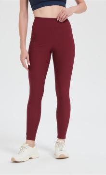 Custom Merino Wool Sports Leggings for Women with Pockets, High Waisted Pants From China