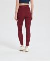 Custom Merino Wool Sports Leggings for Women with Pockets, High Waisted Pants From China
