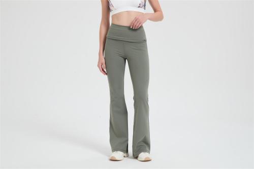 Custom Women's Merino Wool Wide Leg Pants | Waisted Elastic Wide Leg Pants