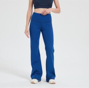 Custom Ribbed Merino Wide Leg Pants Women | Breathable Stretchy Lightweight Cross Waist Pants