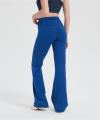 Custom Ribbed Merino Wide Leg Pants Women | Breathable Stretchy Lightweight Cross Waist Pants