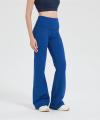 Custom Ribbed Merino Wide Leg Pants Women | Breathable Stretchy Lightweight Cross Waist Pants