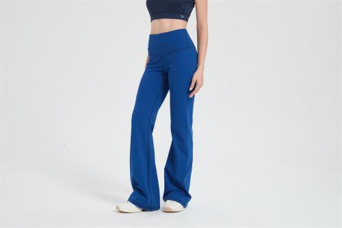 Custom Ribbed Merino Wide Leg Pants Women | Breathable Stretchy Lightweight Cross Waist Pants