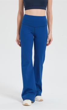 Custom Ribbed Merino Wide Leg Pants Women | Breathable Stretchy Lightweight Cross Waist Pants