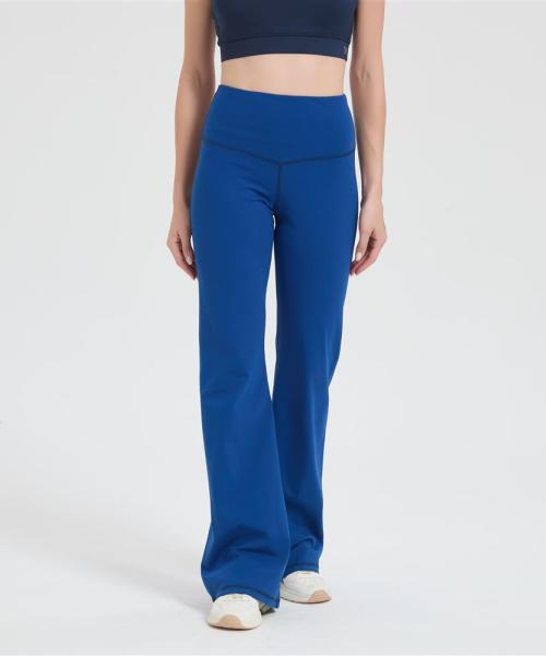 Custom Ribbed Merino Wide Leg Pants Women | Breathable Stretchy Lightweight Cross Waist Pants