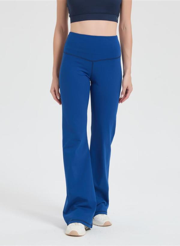 Custom Ribbed Merino Wide Leg Pants Women | Breathable Stretchy Lightweight Cross Waist Pants