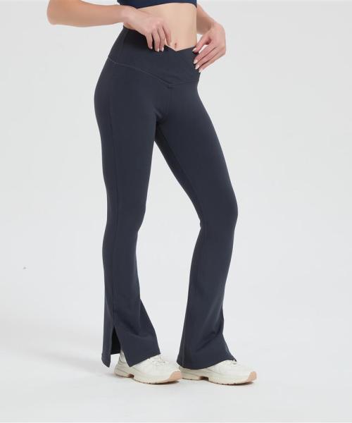 Wholesale Women's Merino Wool Wide-Leg Elastic Waistband Side Slit From Chinese Factory