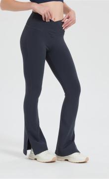 Wholesale Women's Merino Wool Wide-Leg Elastic Waistband Side Slit From Chinese Factory