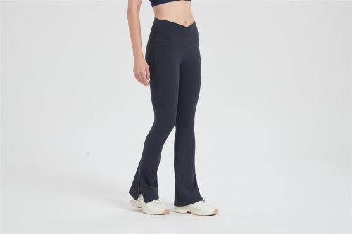 Wholesale Women's Merino Wool Wide-Leg Elastic Waistband Side Slit From Chinese Factory