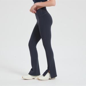 Wholesale Women's Merino Wool Wide-Leg Elastic Waistband Side Slit From Chinese Factory