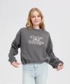Wholesale Merino Wool Knit Sweatshirt with Drawstring Hem & 3D Toothbrush Embroidery