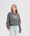 Wholesale Merino Wool Knit Sweatshirt with Drawstring Hem & 3D Toothbrush Embroidery