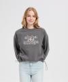 Wholesale Merino Wool Knit Sweatshirt with Drawstring Hem & 3D Toothbrush Embroidery