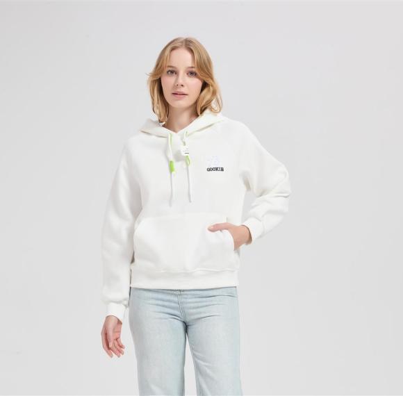 Wholesale Merino Wool Knit Hoodie with 3D Toothbrush Embroidery