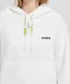 Wholesale Merino Wool Knit Hoodie with 3D Toothbrush Embroidery