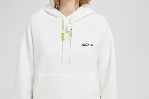 Wholesale Merino Wool Knit Hoodie with 3D Toothbrush Embroidery