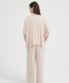 Custom Merino Wool Blend 3-Piece Sleepwear Set for Women