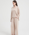 Custom Merino Wool Blend 3-Piece Sleepwear Set for Women