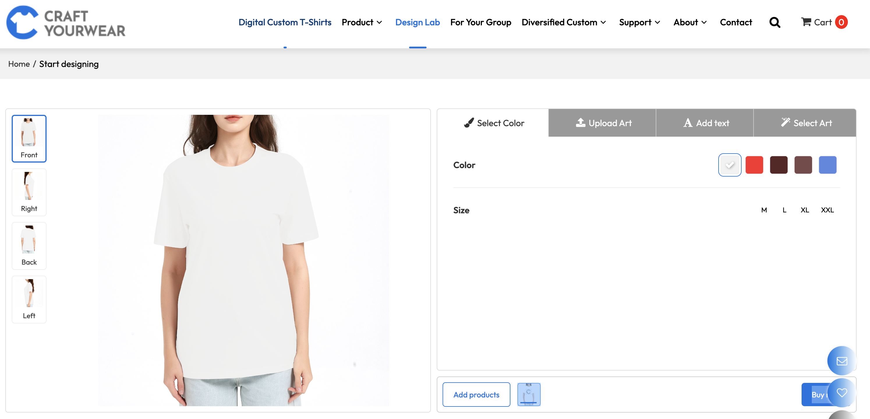 Online T-Shirt Design Tool