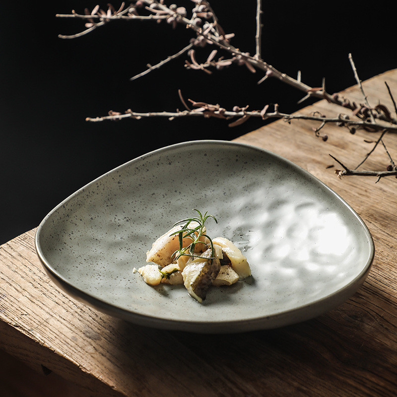 Modern White Porcelain Pasta Plate