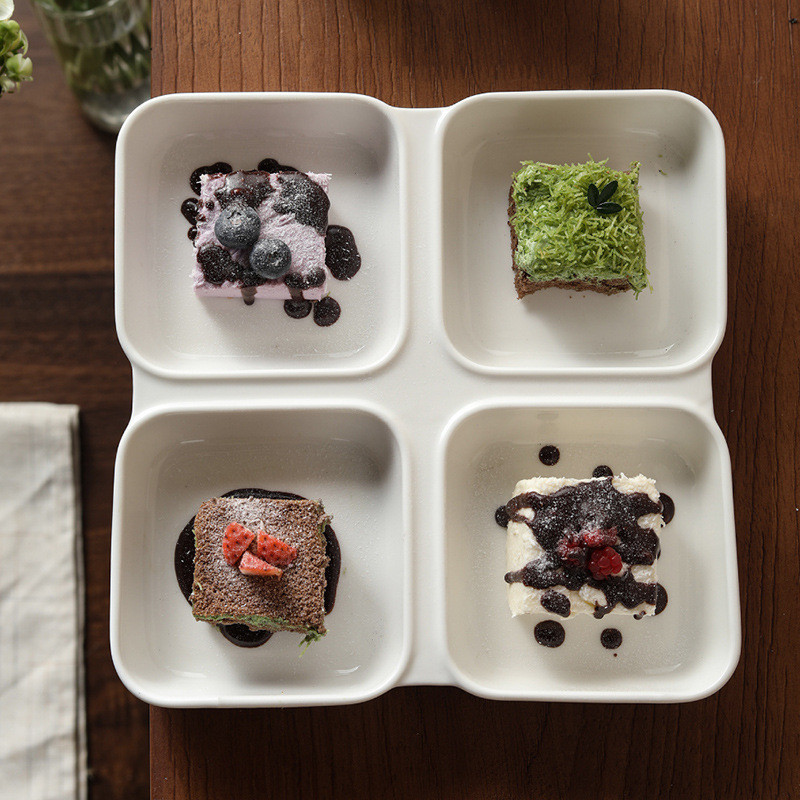 Silk Printed Design Stoneware Serveware