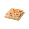 4-Piece Ceramic Snack Bowl Set with Bamboo Tray