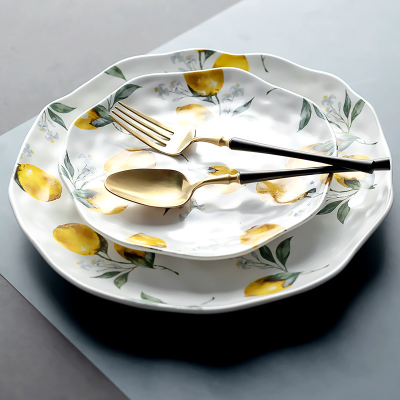Black Ceramic Oval Serving Platter