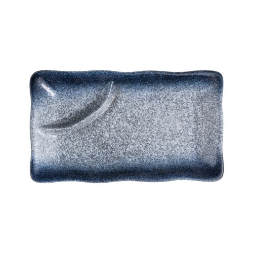 Ceramic Sushi Tray with Built-in Sauce Dish | Modern Japanese Tableware